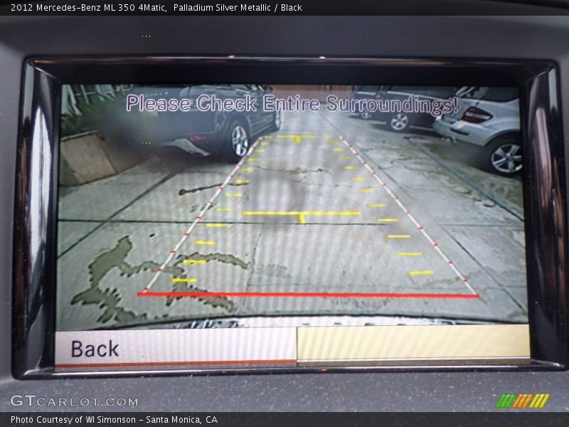 Palladium Silver Metallic / Black 2012 Mercedes-Benz ML 350 4Matic