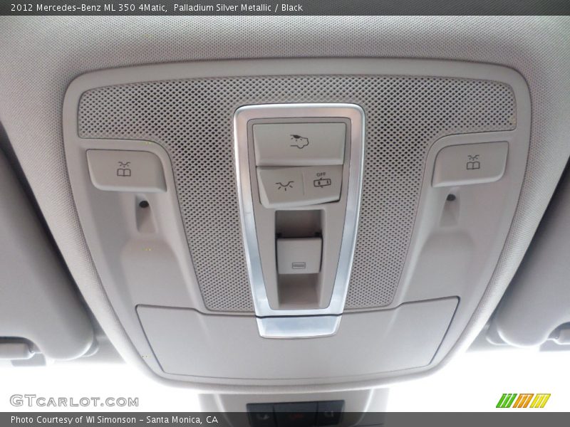 Palladium Silver Metallic / Black 2012 Mercedes-Benz ML 350 4Matic