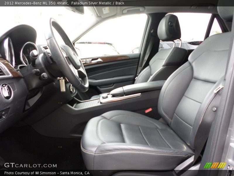 Palladium Silver Metallic / Black 2012 Mercedes-Benz ML 350 4Matic