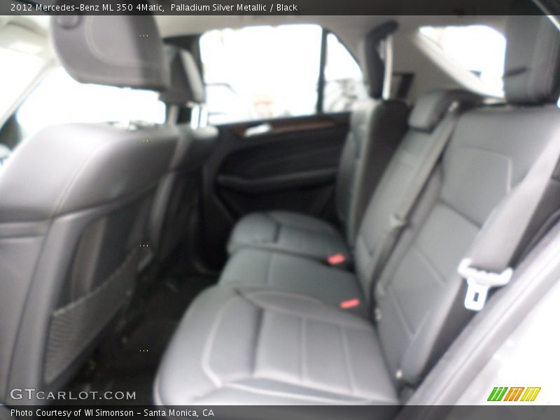 Palladium Silver Metallic / Black 2012 Mercedes-Benz ML 350 4Matic