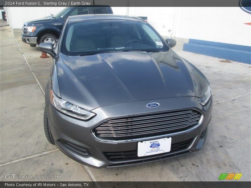 Sterling Gray / Earth Gray 2014 Ford Fusion S