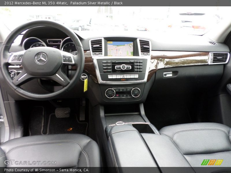 Palladium Silver Metallic / Black 2012 Mercedes-Benz ML 350 4Matic