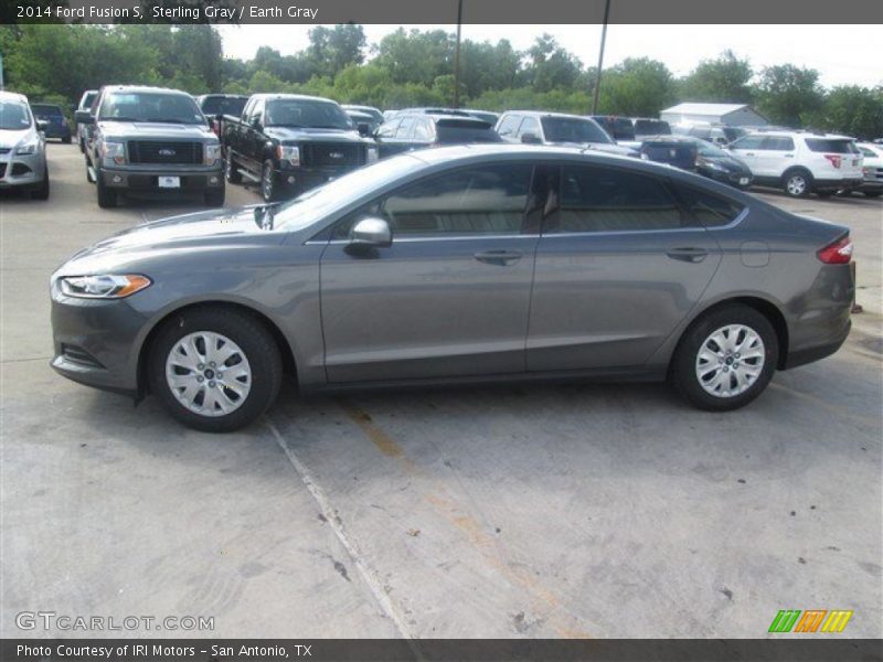 Sterling Gray / Earth Gray 2014 Ford Fusion S