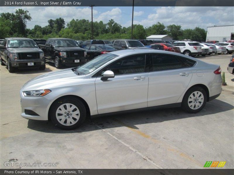 Ingot Silver / Earth Gray 2014 Ford Fusion S