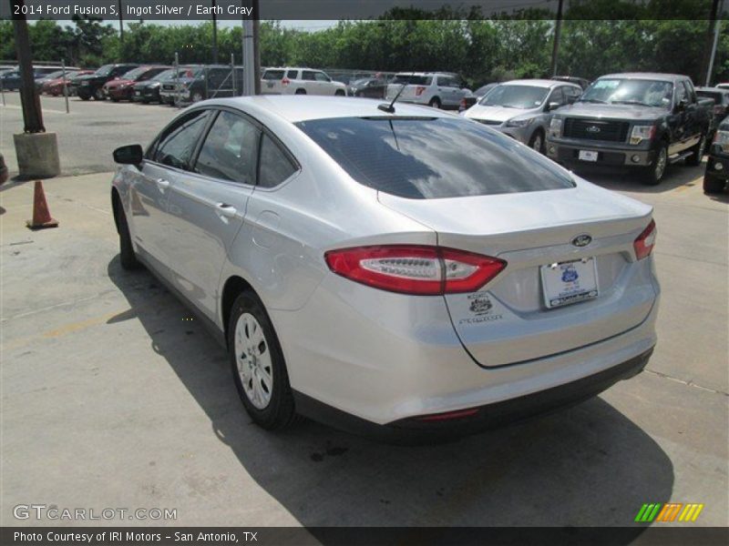 Ingot Silver / Earth Gray 2014 Ford Fusion S