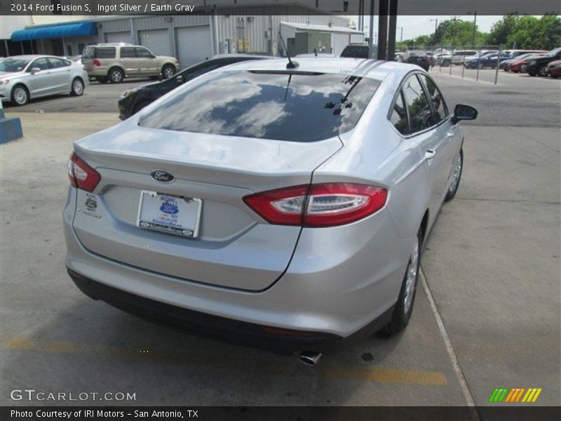 Ingot Silver / Earth Gray 2014 Ford Fusion S