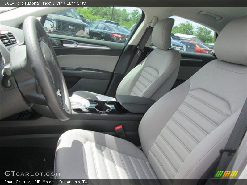Ingot Silver / Earth Gray 2014 Ford Fusion S