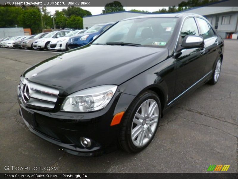 Black / Black 2008 Mercedes-Benz C 300 Sport