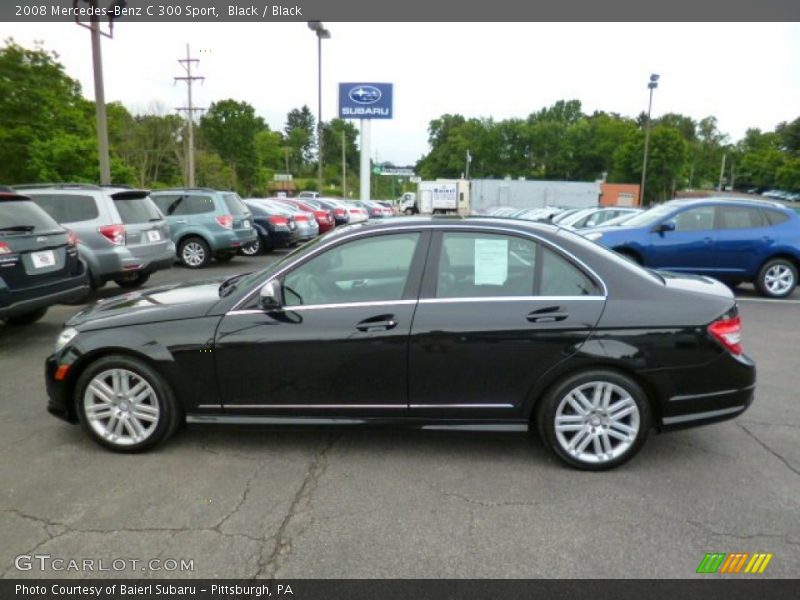 Black / Black 2008 Mercedes-Benz C 300 Sport