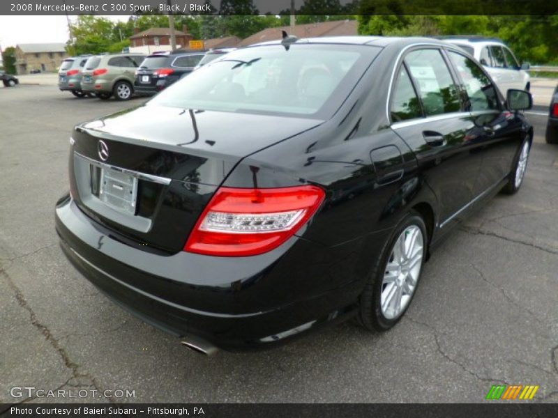 Black / Black 2008 Mercedes-Benz C 300 Sport