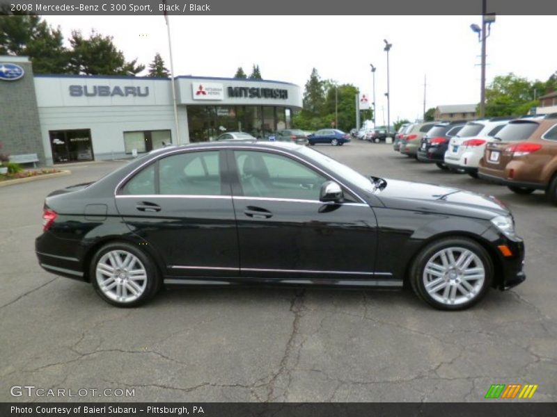 Black / Black 2008 Mercedes-Benz C 300 Sport