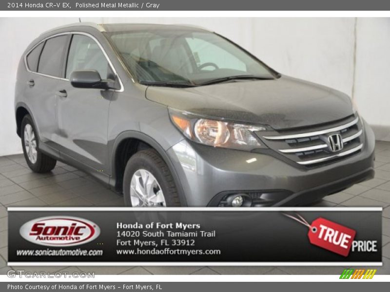 Polished Metal Metallic / Gray 2014 Honda CR-V EX
