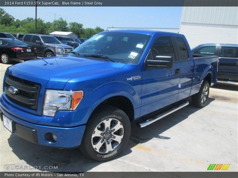 Blue Flame / Steel Grey 2014 Ford F150 STX SuperCab