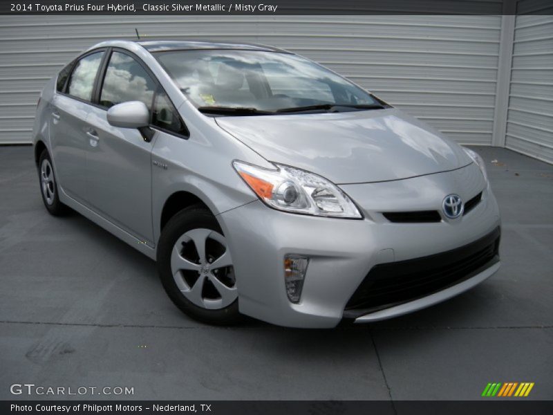 Classic Silver Metallic / Misty Gray 2014 Toyota Prius Four Hybrid