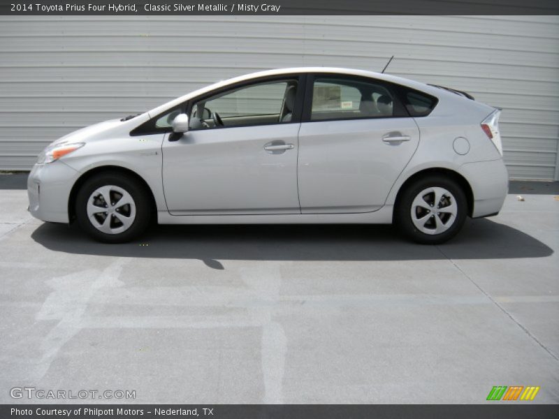 Classic Silver Metallic / Misty Gray 2014 Toyota Prius Four Hybrid