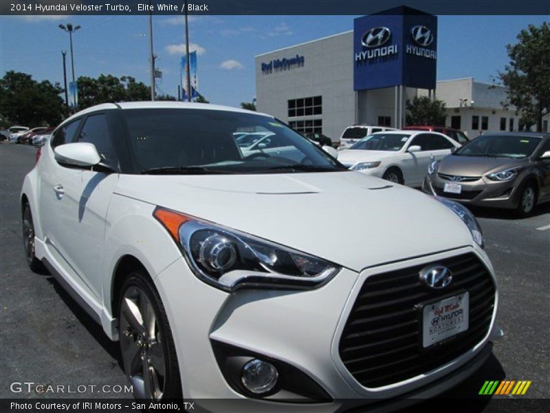 Elite White / Black 2014 Hyundai Veloster Turbo
