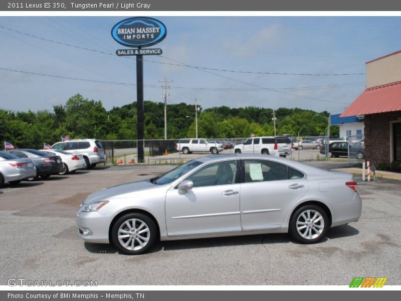 Tungsten Pearl / Light Gray 2011 Lexus ES 350