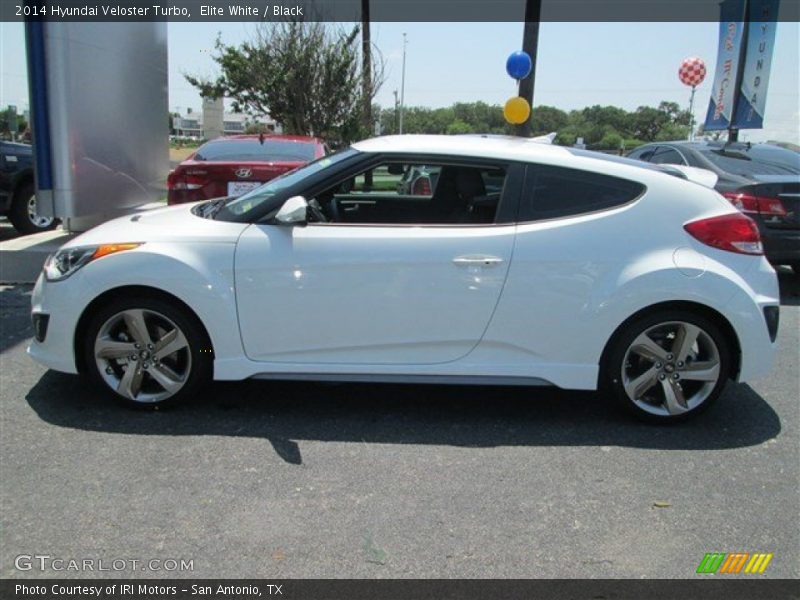 Elite White / Black 2014 Hyundai Veloster Turbo