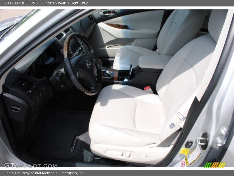 Tungsten Pearl / Light Gray 2011 Lexus ES 350