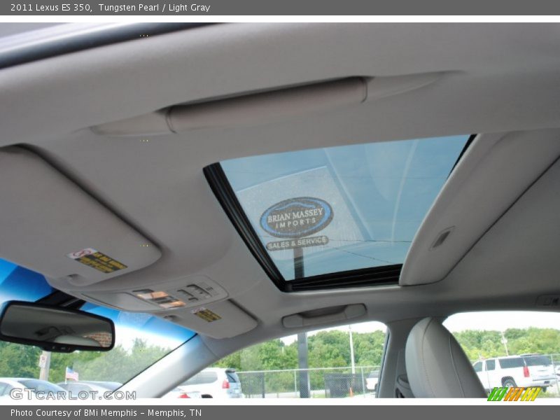 Tungsten Pearl / Light Gray 2011 Lexus ES 350