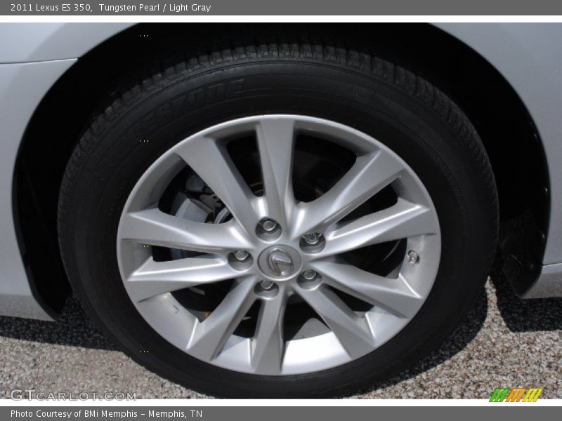 Tungsten Pearl / Light Gray 2011 Lexus ES 350