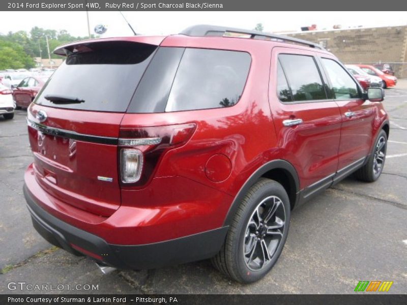 Ruby Red / Sport Charcoal Black/Sienna 2014 Ford Explorer Sport 4WD