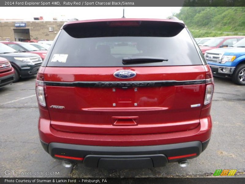 Ruby Red / Sport Charcoal Black/Sienna 2014 Ford Explorer Sport 4WD