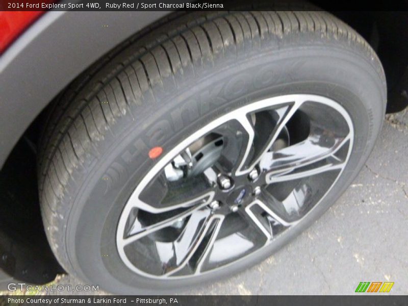 Ruby Red / Sport Charcoal Black/Sienna 2014 Ford Explorer Sport 4WD