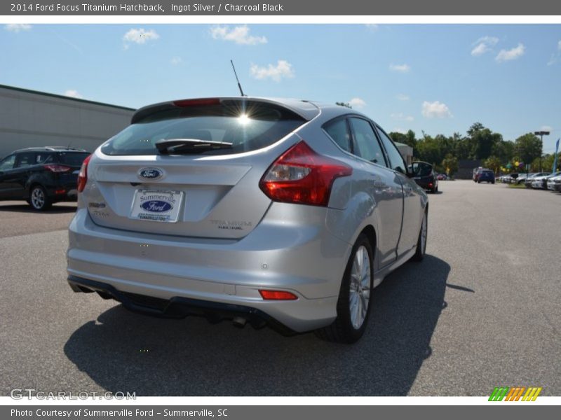 Ingot Silver / Charcoal Black 2014 Ford Focus Titanium Hatchback