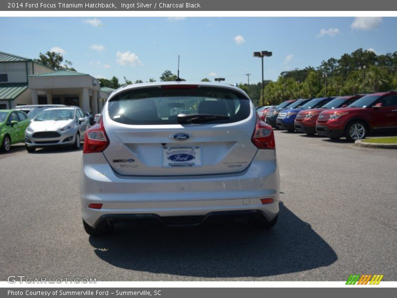 Ingot Silver / Charcoal Black 2014 Ford Focus Titanium Hatchback