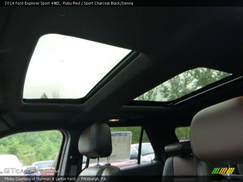 Ruby Red / Sport Charcoal Black/Sienna 2014 Ford Explorer Sport 4WD