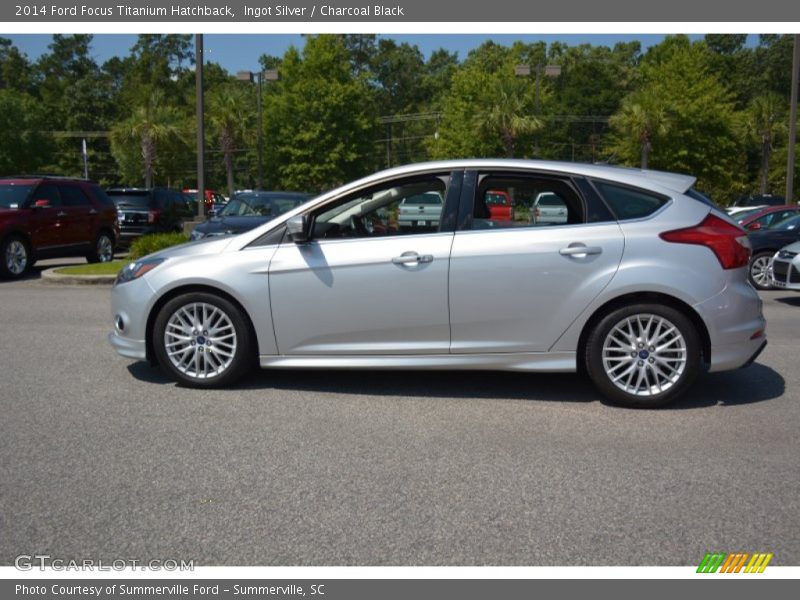 Ingot Silver / Charcoal Black 2014 Ford Focus Titanium Hatchback
