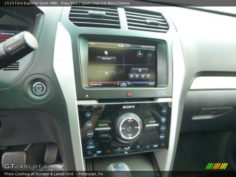Ruby Red / Sport Charcoal Black/Sienna 2014 Ford Explorer Sport 4WD
