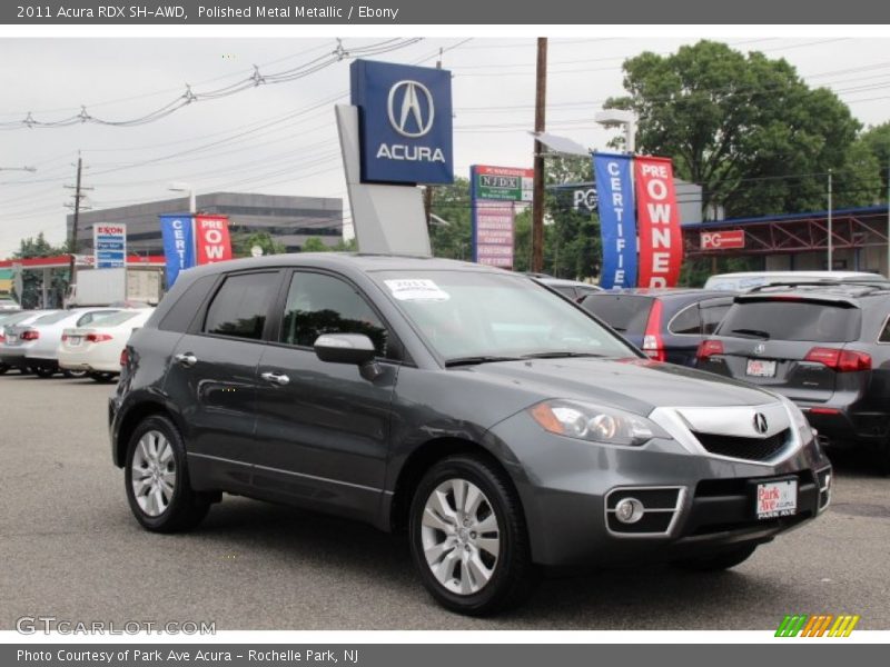 Polished Metal Metallic / Ebony 2011 Acura RDX SH-AWD