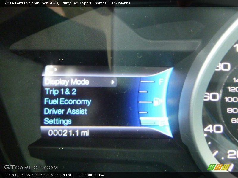 Ruby Red / Sport Charcoal Black/Sienna 2014 Ford Explorer Sport 4WD