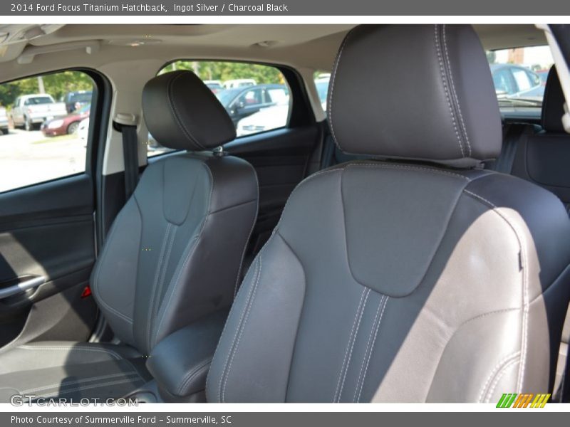 Ingot Silver / Charcoal Black 2014 Ford Focus Titanium Hatchback