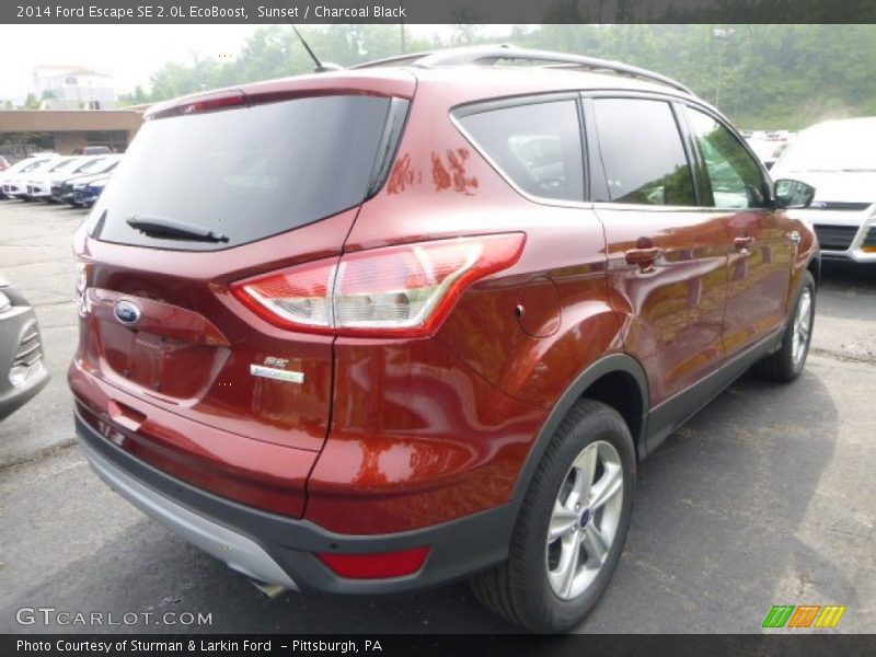 Sunset / Charcoal Black 2014 Ford Escape SE 2.0L EcoBoost