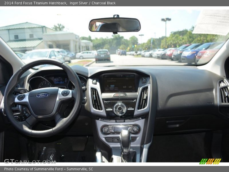 Ingot Silver / Charcoal Black 2014 Ford Focus Titanium Hatchback