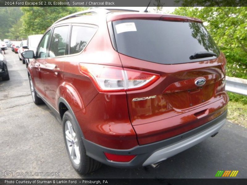Sunset / Charcoal Black 2014 Ford Escape SE 2.0L EcoBoost