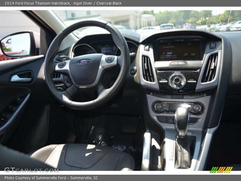 Ingot Silver / Charcoal Black 2014 Ford Focus Titanium Hatchback
