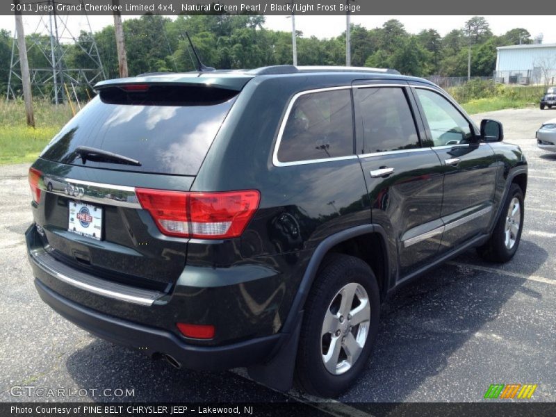 Natural Green Pearl / Black/Light Frost Beige 2011 Jeep Grand Cherokee Limited 4x4