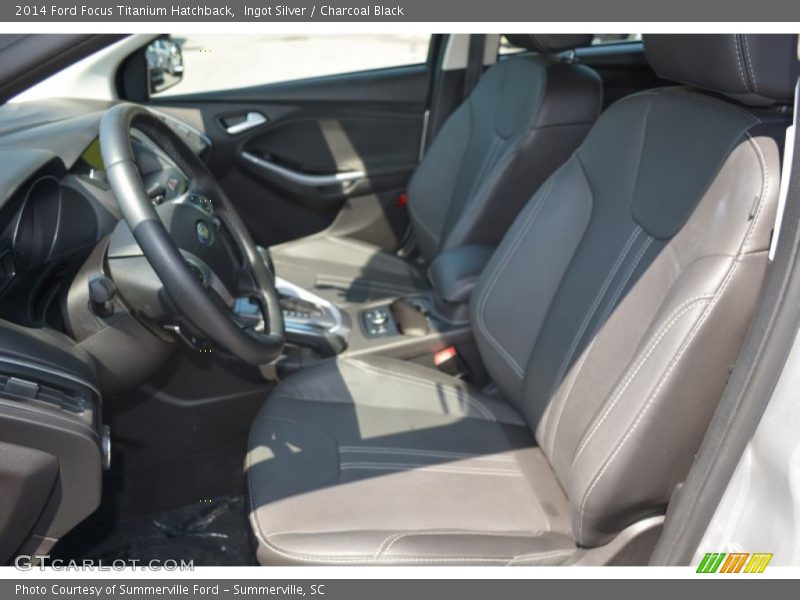 Ingot Silver / Charcoal Black 2014 Ford Focus Titanium Hatchback