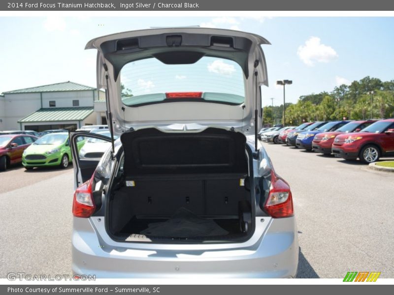 Ingot Silver / Charcoal Black 2014 Ford Focus Titanium Hatchback