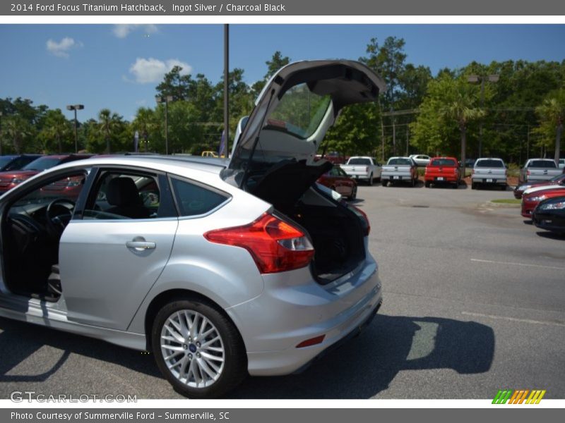 Ingot Silver / Charcoal Black 2014 Ford Focus Titanium Hatchback