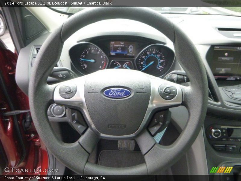 Sunset / Charcoal Black 2014 Ford Escape SE 2.0L EcoBoost