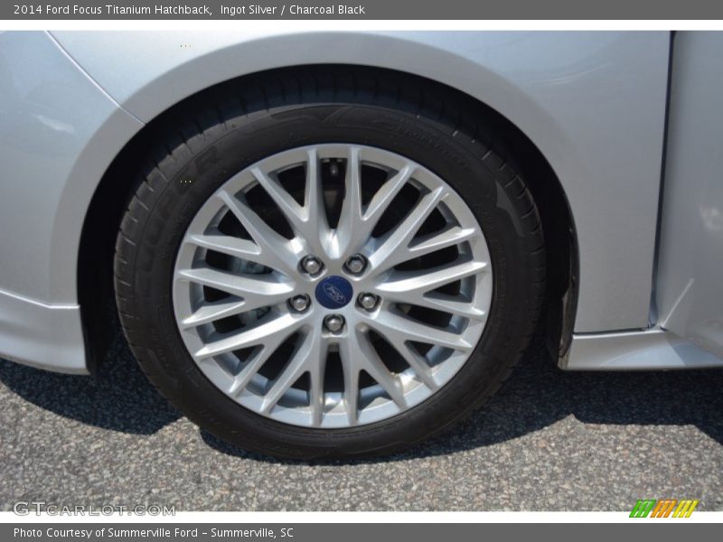 Ingot Silver / Charcoal Black 2014 Ford Focus Titanium Hatchback