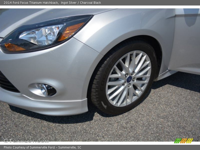Ingot Silver / Charcoal Black 2014 Ford Focus Titanium Hatchback