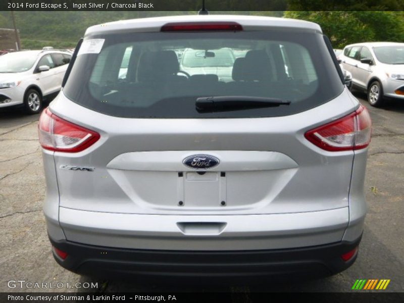 Ingot Silver / Charcoal Black 2014 Ford Escape S