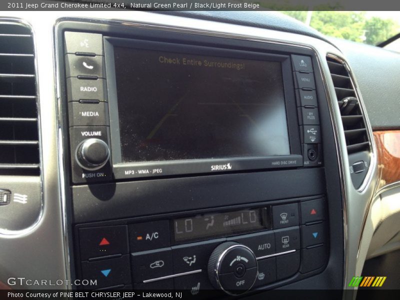 Natural Green Pearl / Black/Light Frost Beige 2011 Jeep Grand Cherokee Limited 4x4