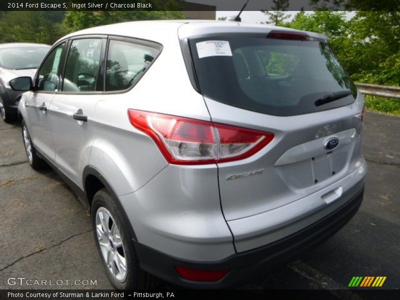 Ingot Silver / Charcoal Black 2014 Ford Escape S